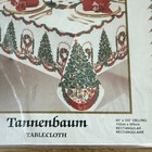 New Rectangular Tablecloth 100  Cotton 60 X 120    Vintage Tannenbaum Christmas