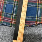 L l  Bean Flannel Shirt Mens Size L Blue Red Plaid Slightly Fitted Long Sleeve