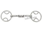 Horse Snaffle Bit  Bevel Loop Ring Wilkie Lozenge Fat Stainless Verbindend Angle