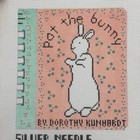 Silver Needle Pat The Bunny Hand Painted Needlepoint Kit Canvas Silk Threads