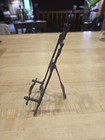 Vintage Rococo Style Ornate Cast Iron Tabletop Display Easel