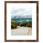 11x14 Picture Frame With 8x10 Mat Display 8x10 11x14 Inch 1 Pack Deep Brown