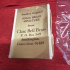 1 12 Scale Dollhouse Miniature  Clare-bell Brass Log Carrier  k60 