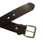Mens Genuine Leather Casual Brown Belt With Screw On Removeable Buckle