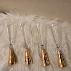 4 Rare Vintage Modern Wine Champagne Flute Glasses