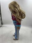 American Girl Doll 18 Inch 2008 Freckles Sleep Eyes Blue Tracksuit Outfit Retire