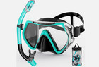 Adult Tempered Glass Diving Set Scuba Anti-fog Goggles And Snorkeling Mask Tube