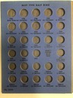 Vintage Whitman 1794-1873 Bust   Seated Liberty Silver Half Dime No 9005 Folder