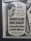 7 Charlie Chan Detective Murder Mystery Movie Film Ads Warner Oland Sidney Toler
