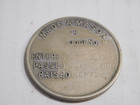 Masonic Lodge  12 - 1898  penny  - Engraved   Dates