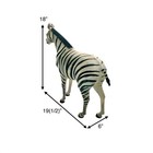 Zebra Statue Large Leather Wrapped Sculpture Vintage Safari Whimsical Decor