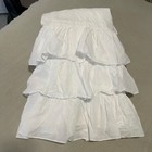 Pottery Barn Kids Nursery White 100  Cotton Ruffle Crib Skirt Baby Bedding