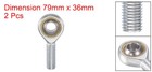 2pcs Sa14tk Posa14 Rod End Bearing 14mm Bore M14x2 0 Right Hand Male Thread