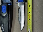 Cressi Akona Stainless Steel Dive Knife With Sheath     Scuba Diving Knife
