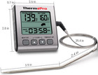 Thermopro Tp16s Meat Thermometer Smoker Grill Oven Bbq Kitchen Timer backlight