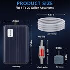 Aquarium Air Pump Compact Fish Tank Air Pump Quiet Aquarium Bubbler Aerator