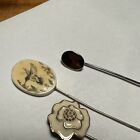 Lot Of 6 Vintage - Modern Lapel Stick Pins