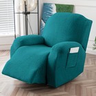 Waterproof Recliner Slipcovers Leaf Jacquard Recliner Chair Covers Stretch