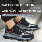 Mens Anti-smash Work Boots Steel Toe Safety Shoes Indestructible Non Slip Boots
