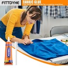 Fabric Glue Permanent  60 Ml Washable Clear Clothing Glue  Super Fabric Adhesive