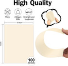 100 Pack 5x7 Cream Cardstock 80lb Thick Paper Printable Diy Invitations Cards