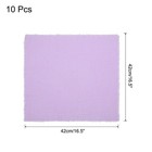 10pcs Cloth Napkin 16 5x16 5 Inch Cotton Linen Napkin With Fringe Light Purple