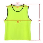 12 Pcs Sports Team Mesh Vests Scrimmage Training Vests Soccer Team Valued Pack 