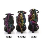 Women Ballroom Latin Dance Shoes Tango Salsa Shoes 6 9cm High Heeled Size 34-42