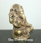 10cm Tibet Buddhism Bronze Elephant Mammon Ganapati Mammon Buddha Statue