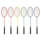 Champion Sports 26  Single Shaft Badminton Racket Set 6 Includes Braided Nylon S