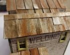 Simulated Corrugated Metal Roofing Self Sticking Ho Scale - 8pcs 