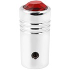 95125 1 Inch Chrome Aluminum Toggle Switch Extension With Jewel  1 Inches Red