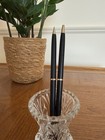 Vintage Colibri Pen And Pencil Set Matte Black Gold Trim Roc Parker Style