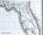 1835 Bradford Map Florida St Augustine Seminole Reservation Tallahassee Tampa Fl