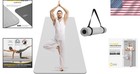 Extra Wide 72  X 32  Tpe Yoga Mat - Non-slip  Comfortably Thick For Workouts