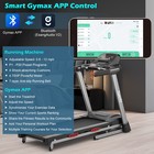 4 75hp Folding Treadmill With 15  Auto Incline   Smart App For Home   Gym Black