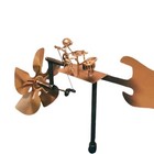Drummer Windmill Garden Decoration stainless Steel Music Windmill-handmade-new