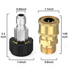 M22 To 3 8  Quick Connect Adapter Pressure Washer Hose Female Male Connector Set