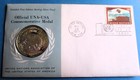 3- 1971 Una-usa Commemorative 1st Day Cover Sterling Silver Proof Medals