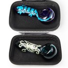   Pack Of 2   4  Smoking Tobacco Glass Pipe Collectible Handmade Pipes With Box