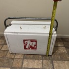 Vintage Metal Embossed Large 7up Soda Cooler Rare Size Advertising