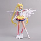 9-inch Super Sailor Moon Tsukino Usagi W wings Action Figure Toy Statue Decor
