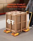 Uimoso Machine Skate 13228 Lbs6t Machinery Skate Dolly With Handle 360   Rotation
