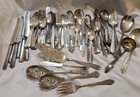 Silverplated Flatware Mixed Lot Of 84 Antique Mixed W M Rogers   Son American Si