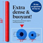Pool Noodles Foam 2 Pack - 55  Long Extra Dense Swim Noodles  Red