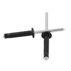 60 Pcs Tri-fold Exploding Pop Rivets Aluminum Large Head 3 16 X 1 Black Tool New