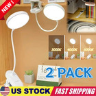 Led Reading Book Light W clip Flexible Usb Rechargeable Bed Travel Light X2pack