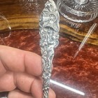 Sterling Silver   925  Souvenir Spoon Figural Handle Floral Te-no 22 11 22 1906
