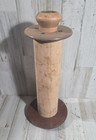 Vintage Industrial Wooden Textile Thread Sewing Spool Wood 12    Tall