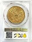 1874 Gold Usa  20 Liberty Head Double Eagle Coin Pcgs About Unc 58